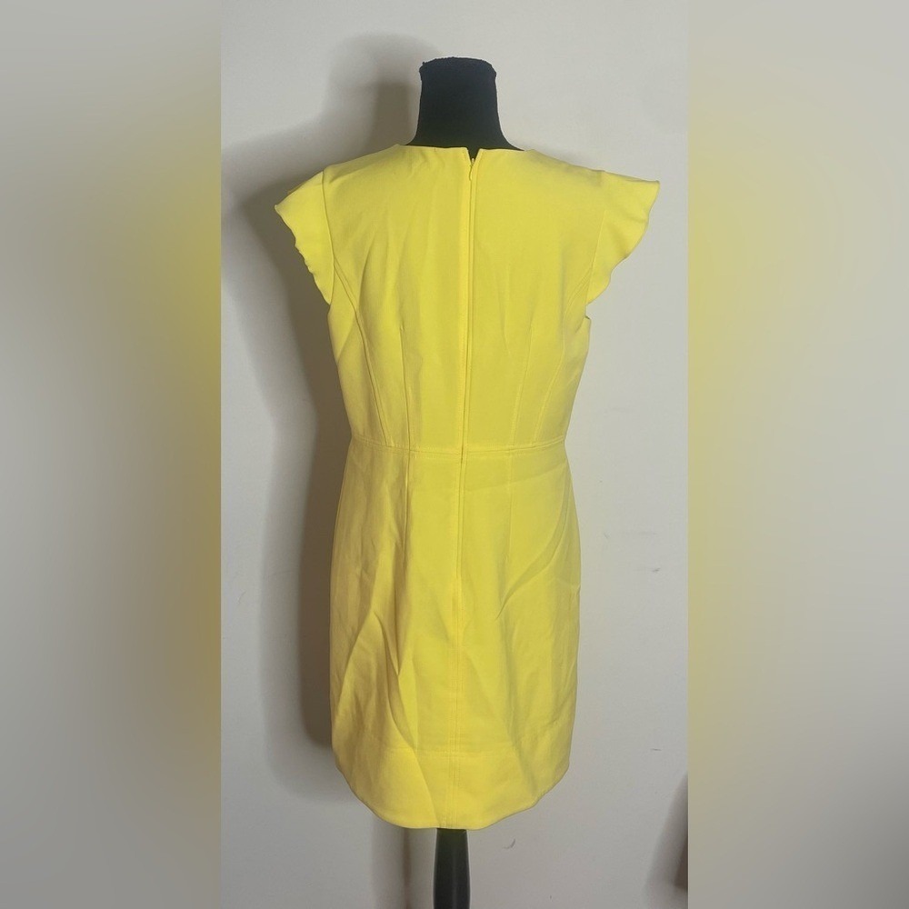 Ann Taylor- Sunny Yellow Formal Mini Dress Size 8 - Picture 5 of 15